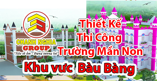 thiết kế thi công trường mầm non tại Bàu Bàng Bình Dương