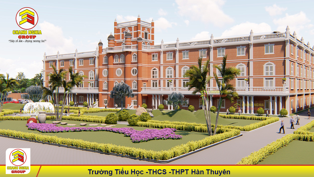 Thiet ke xay dung truong hoc tai Thuan An Binh Duong 7