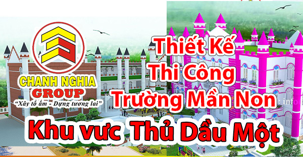 thiet ke thi cong truong mam non tai Thu Dau Mot Binh Duong