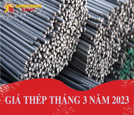 Giá sắt thép tháng 3 năm 2023