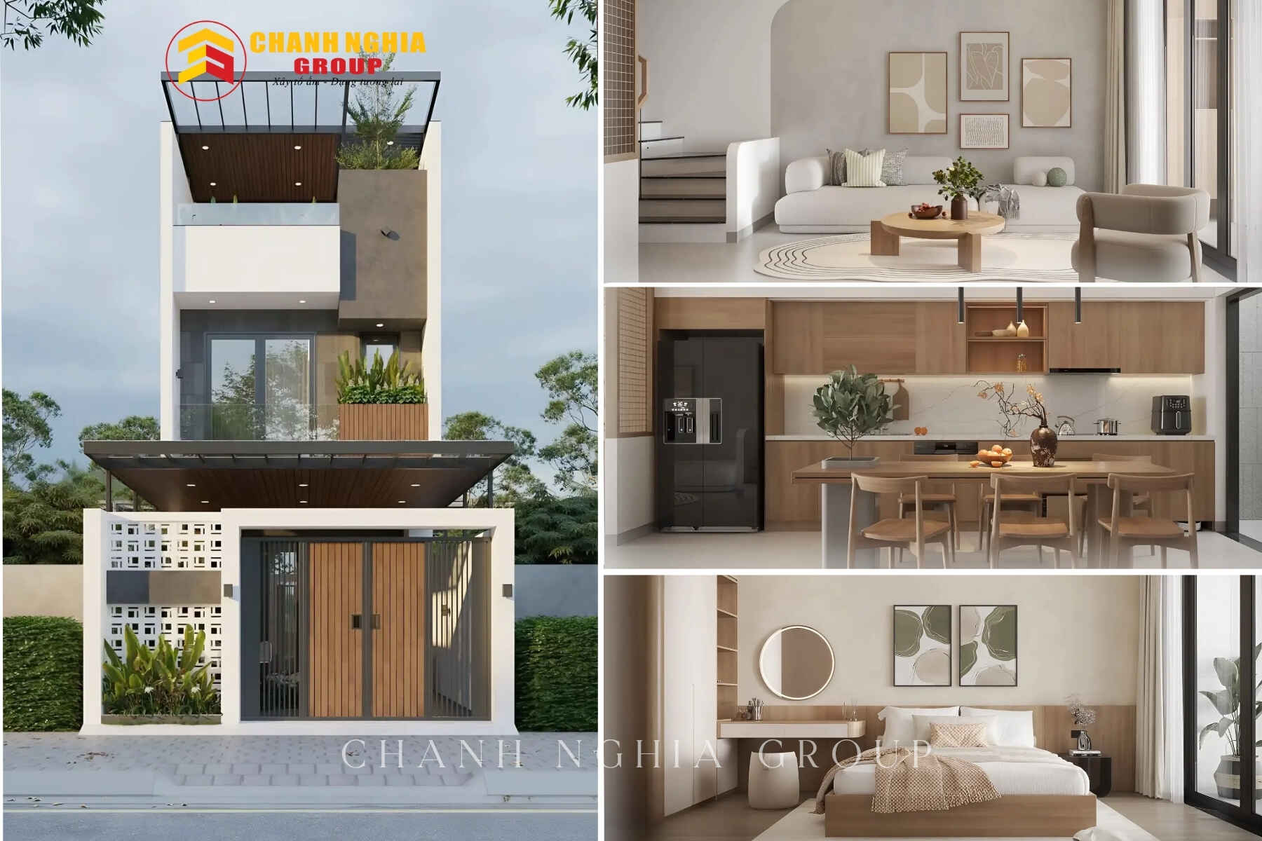 Công ty xây nhà phố trọn gói uy tín tại phường Bến Cát TP.HCM