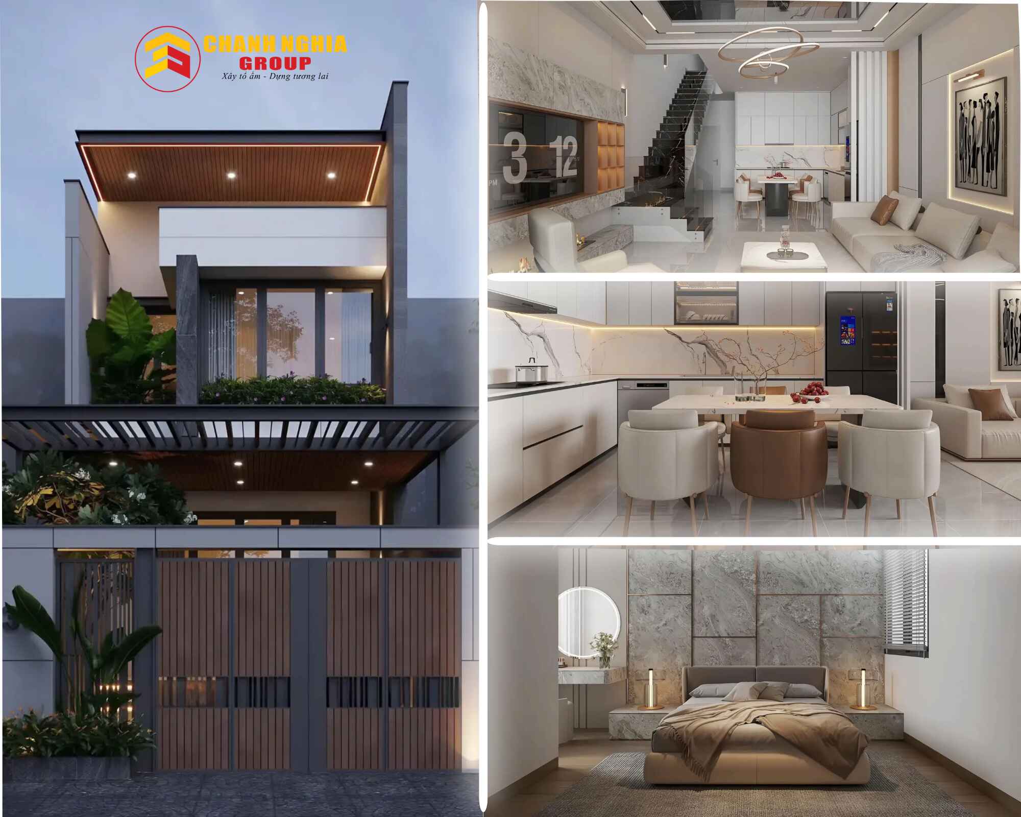 Công ty xây nhà phố trọn gói uy tín tại phường Bến Cát TP.HCM