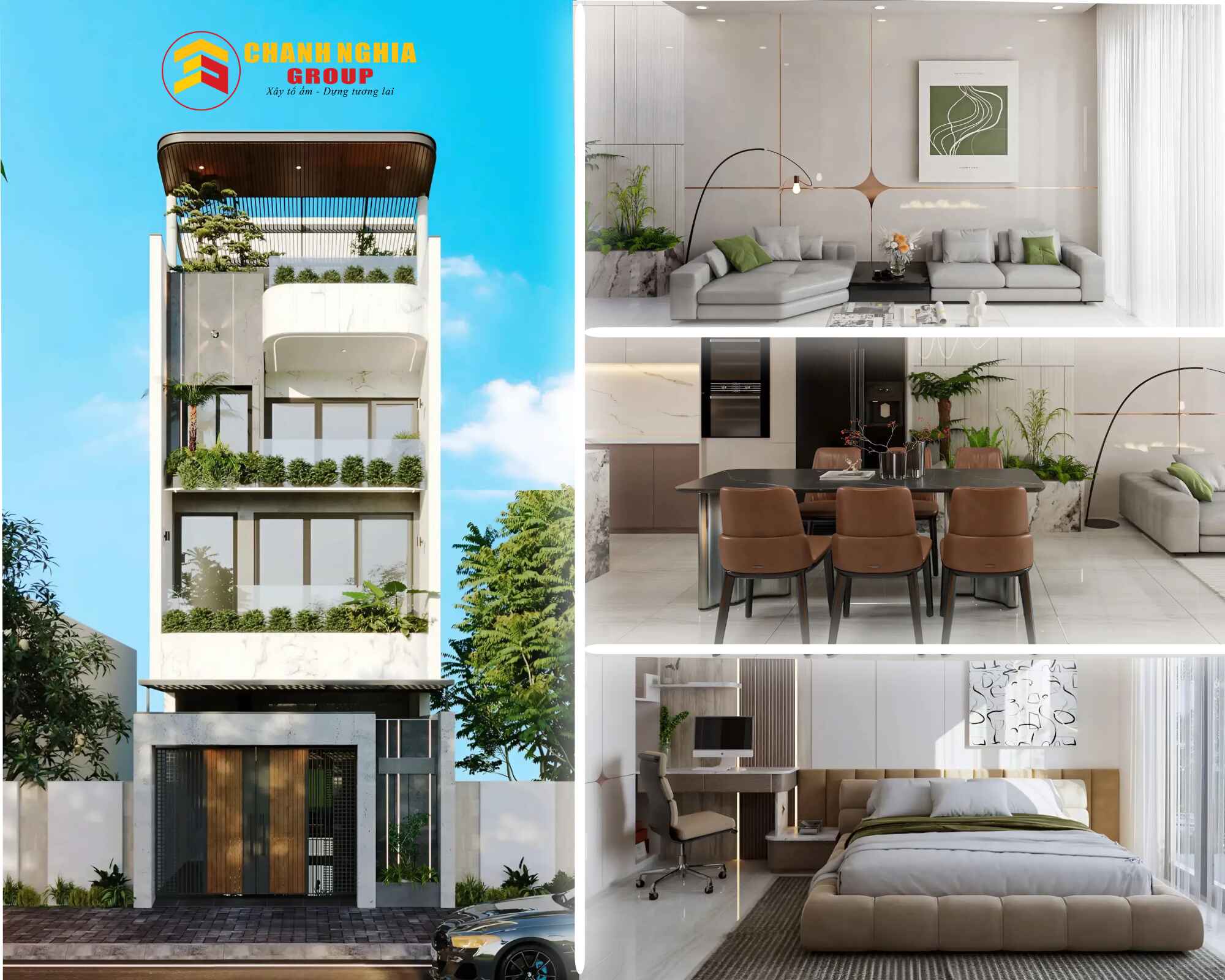 Công ty xây nhà phố trọn gói uy tín tại phường Bến Cát TP.HCM