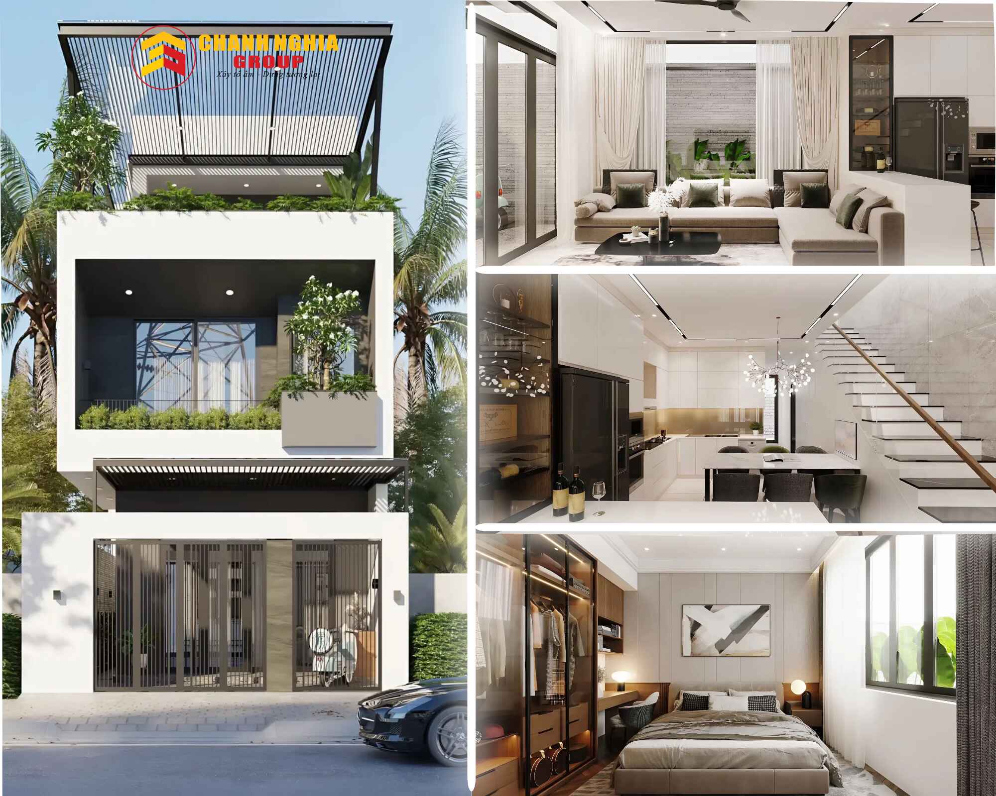 Xây nhà phố trọn gói tại phường Phú An TP.HCM