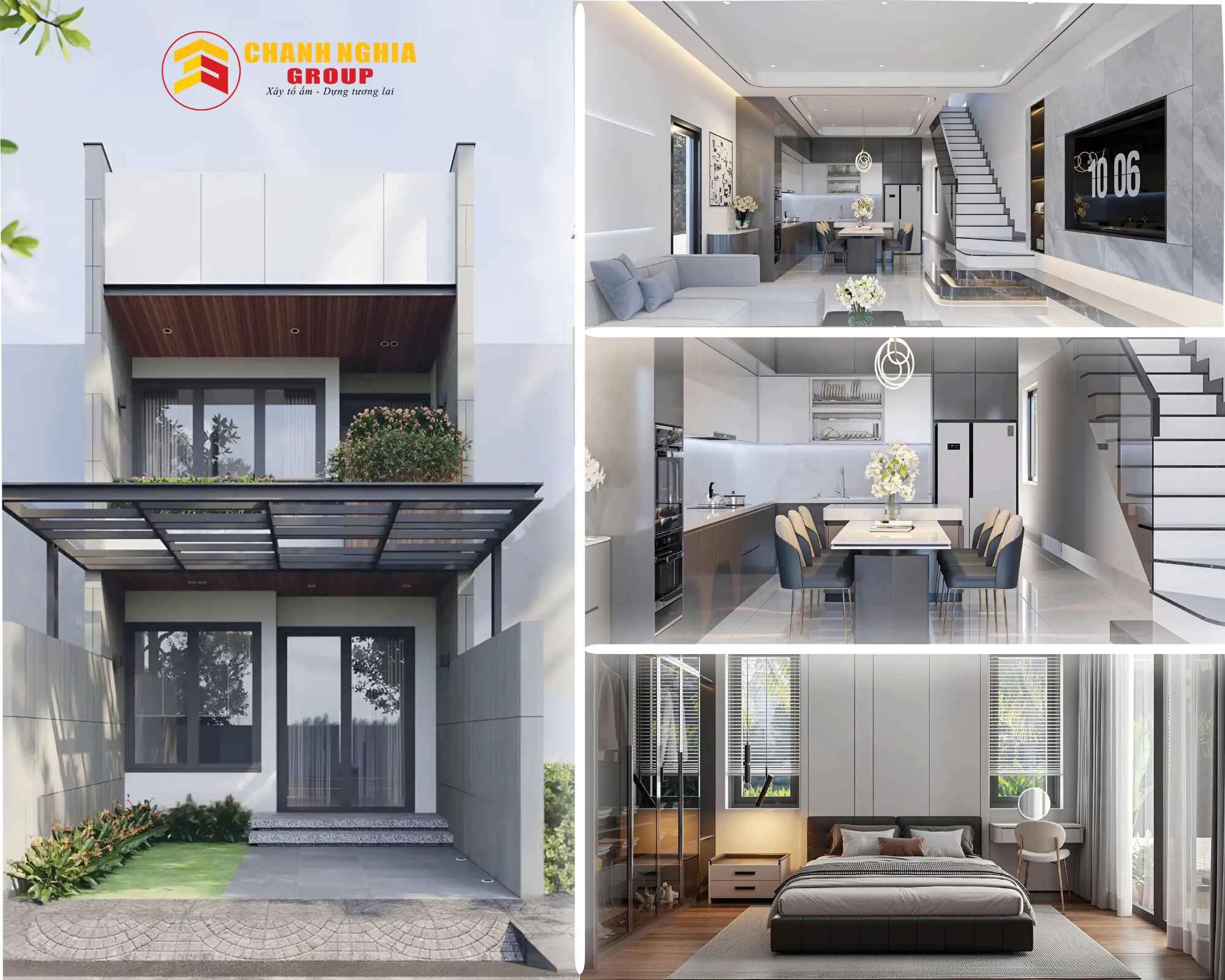 Xây nhà phố trọn gói tại phường Phú An TP.HCM