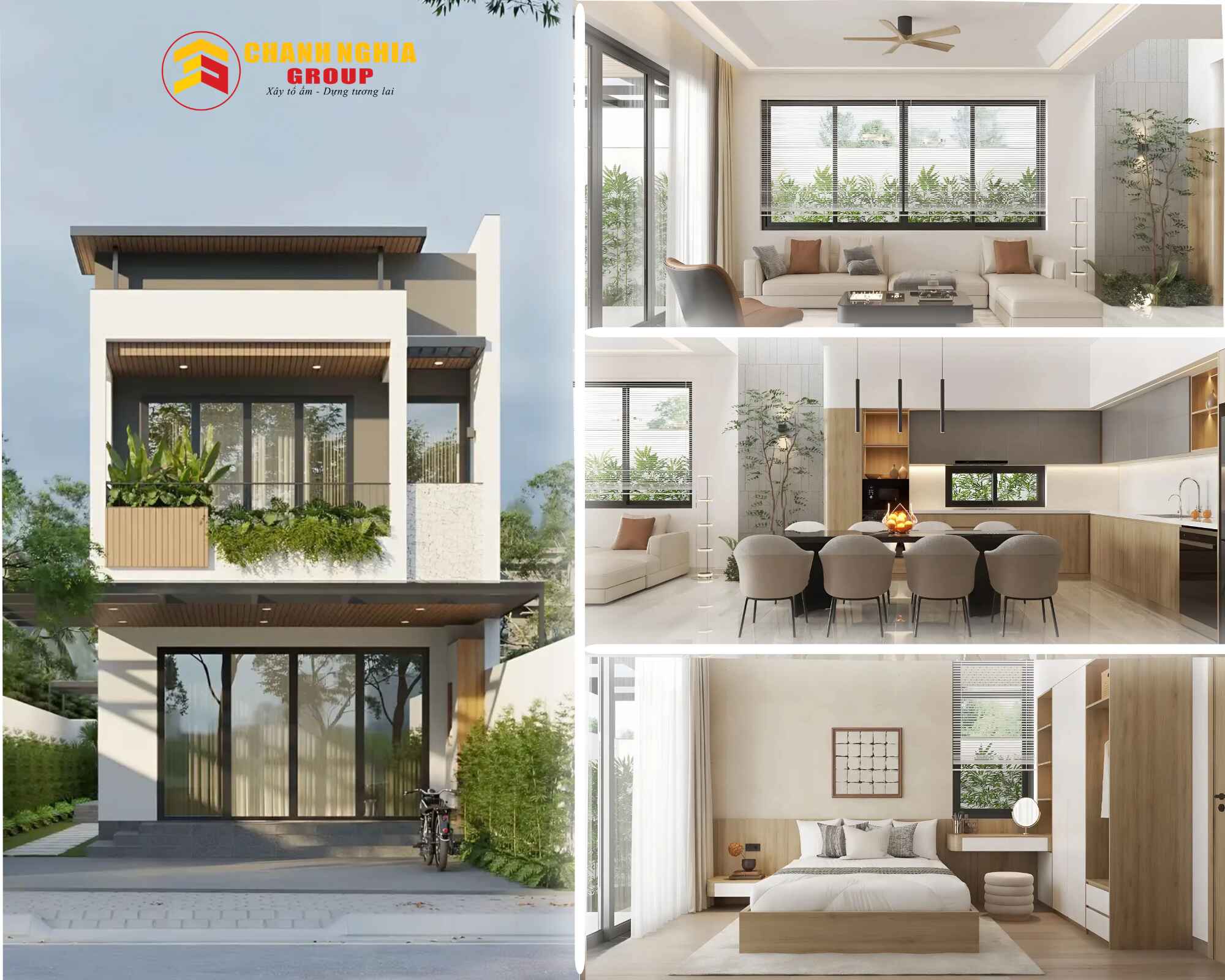 Xây nhà phố trọn gói tại phường Phú An TP.HCM