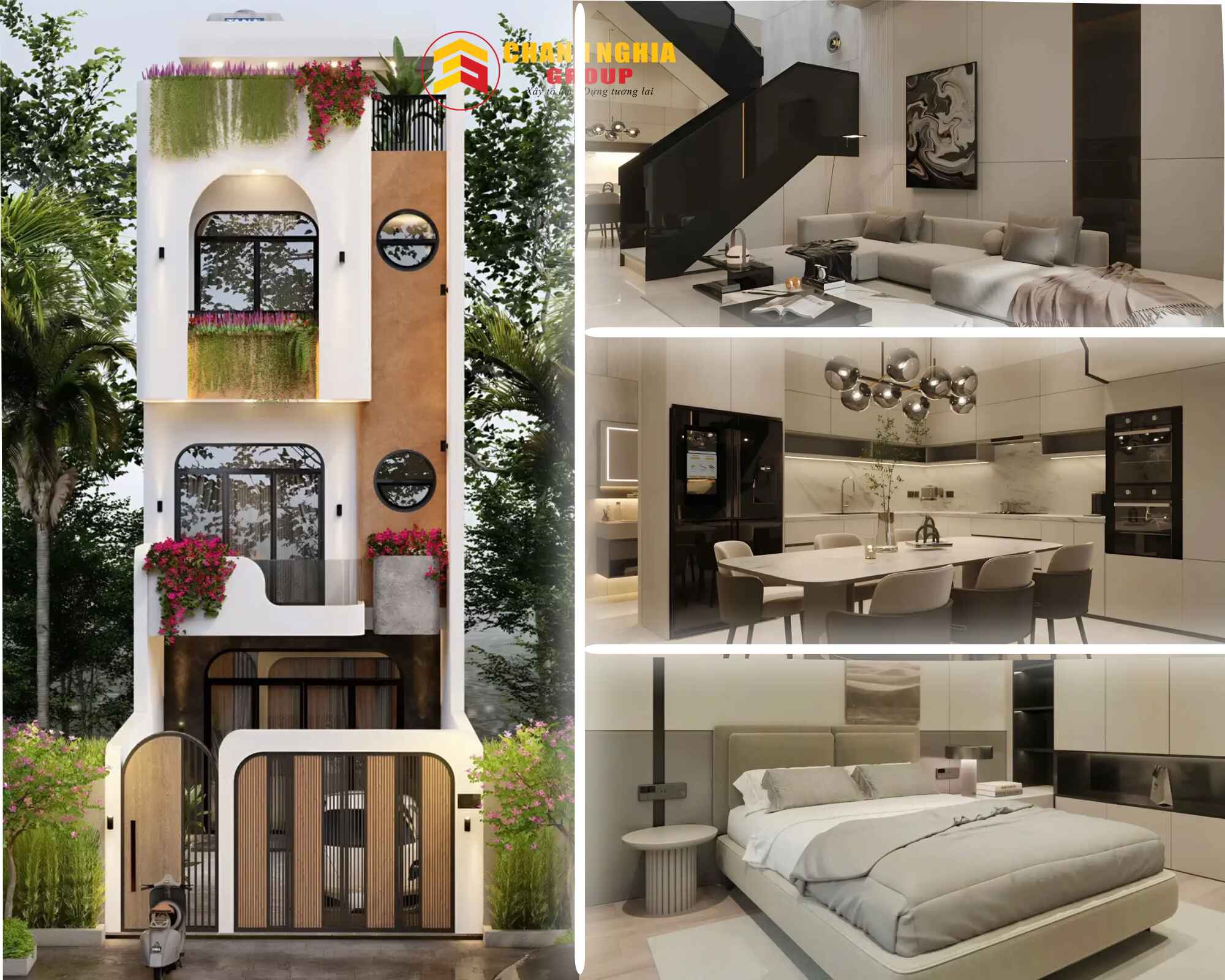 Xây nhà phố trọn gói tại phường Phú An TP.HCM